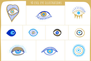 Evil Eye Illustrations Patterns