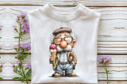 Whimsical Summer Grandpa Clipart, an Illustration by OK Design (Thumbnail 5 of 6)