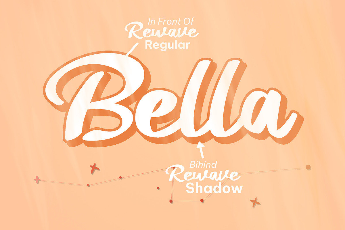 Rewave - Pretty Script Font, a Script Font by Fontcastle (Photo 3 of 5)