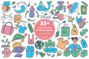Eco Doodle Vector Pack