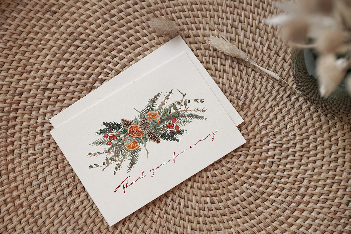 Watercolor Clipart - Winter Wildwood, a Decorative Illustration by Beigetime (Photo 16 of 16)