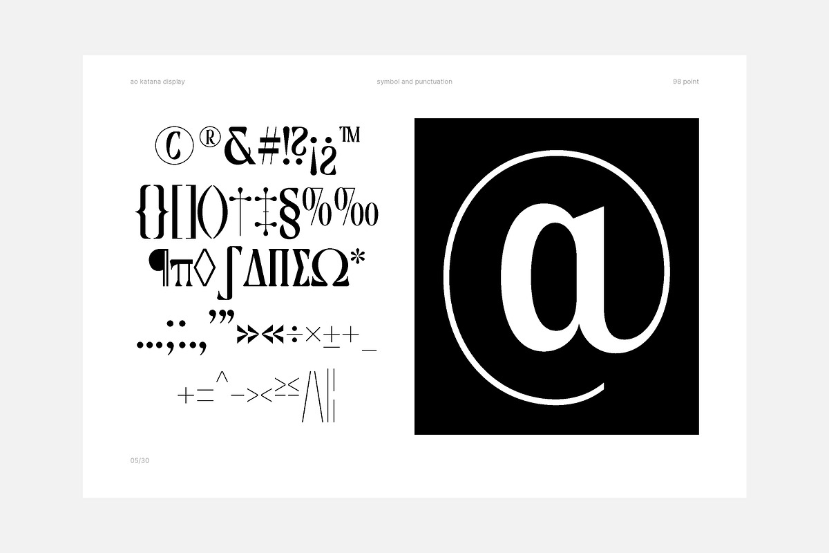 AO Katana - Display Typeface, a Serif Font by OwunStudio (Photo 4 of 21)