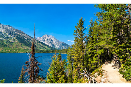 Jenny Lake trail at Grand Teton, a Nature Photo by Leonid Andronov