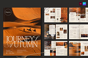 Autumn Travel Magazine Template, a Brochure Template by BrandPacks (Thumbnail 1 of 6)