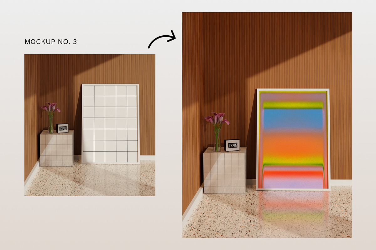 Framed Poster Mockup Bundle, a Print Template by Bonumo (Photo 4 of 8)