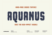 Aquanus - Bold Eroded Font Family, a Handwritten Font by alpercakici (Thumbnail 1 of 14)