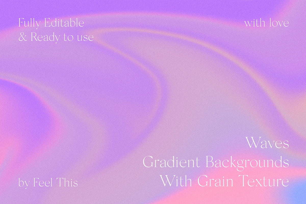 Waves Liquid Gradient Textures, an Object Graphic by Feel This