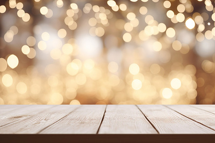 Abstract Defocused Platform of Glowing Ambiance, a Holiday Photo by Iconogenic