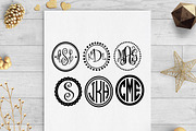 monogram frames & 10+ monogram svgs, an Illustration by palmettosvg (Thumbnail 2 of 3)