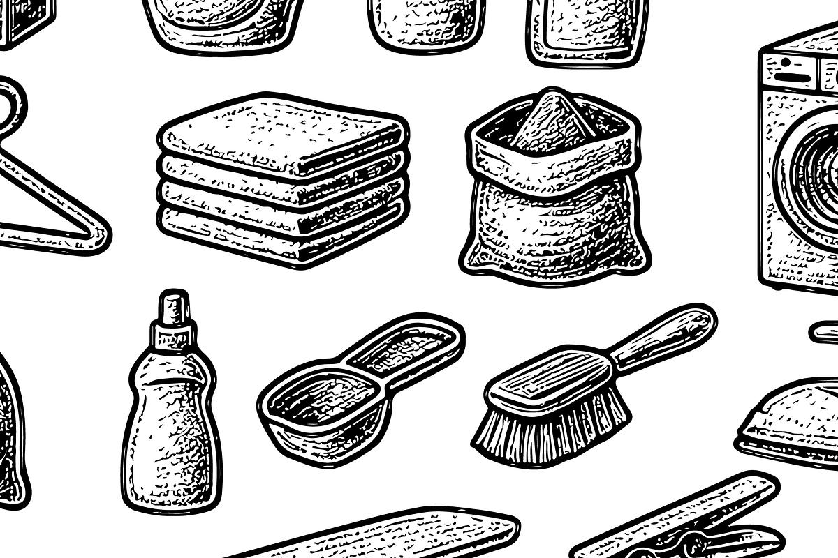 Laundry & Cleaning Tools Set, an Object Graphic by RT Studio (Photo 4 of 4)