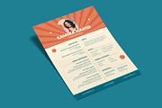 Retro CV Resume Modern Template, a Resume Template by Neermana (Thumbnail 3 of 5)