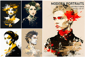 Modern Portraits, a Person Illustration by Digital Art Creations