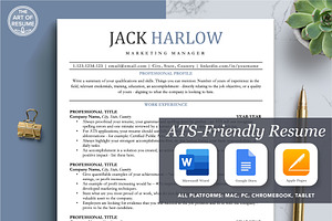 ATS-Friendly Resume CV Format, a Resume Template by The Art of Resume