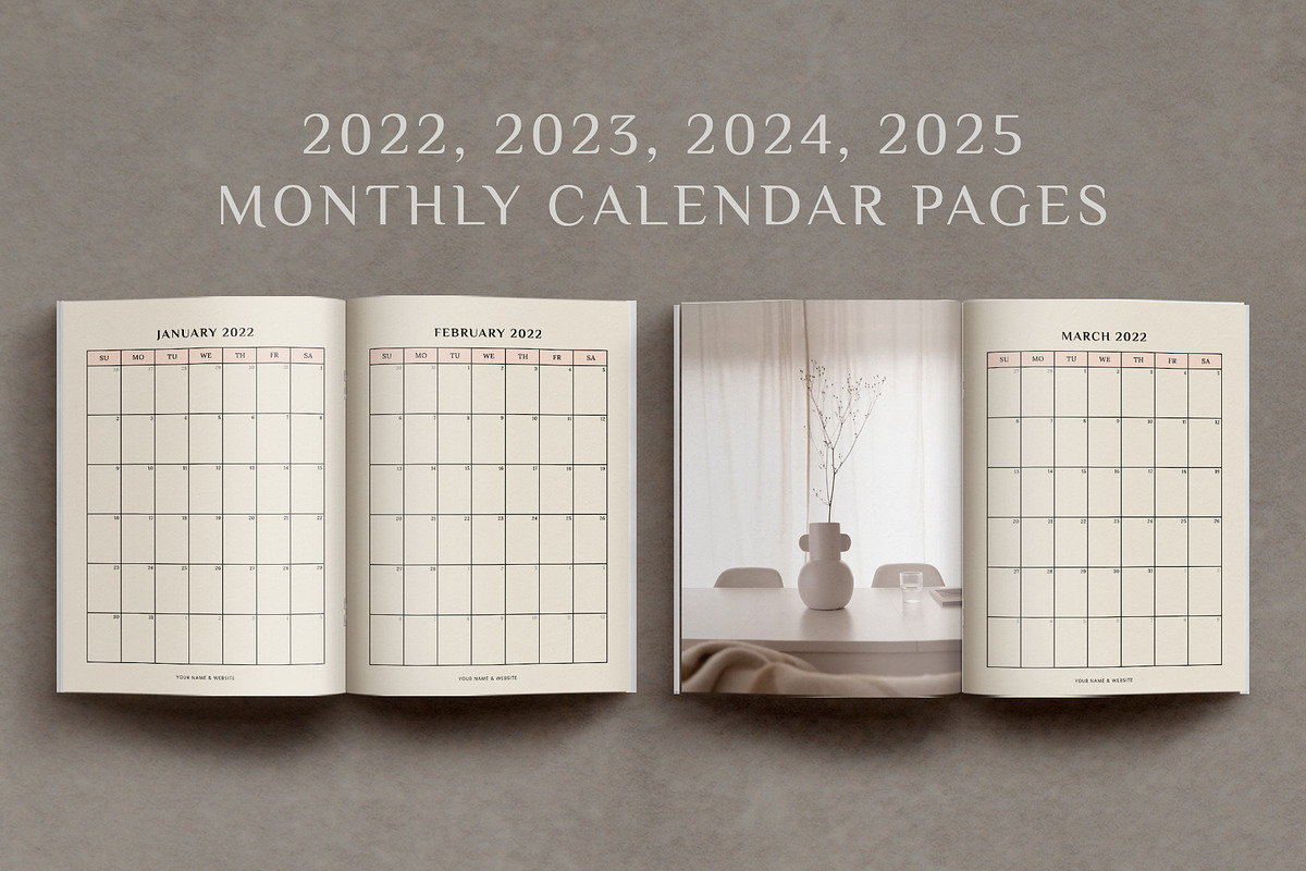 Aesthetic Planner & Calendar, a Stationery Template by Anatartan Design (Photo 18 of 27)
