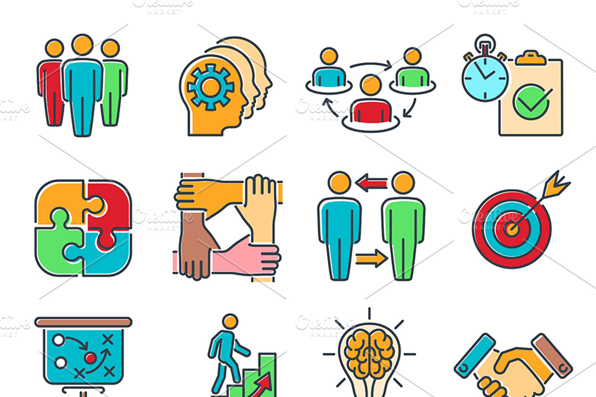 Partnership and Business Teamwork, a Person Illustration by TAlex (Photo 3 of 6)