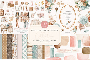Small Business Owner Collection, a Decorative Illustration by PeDe Designs