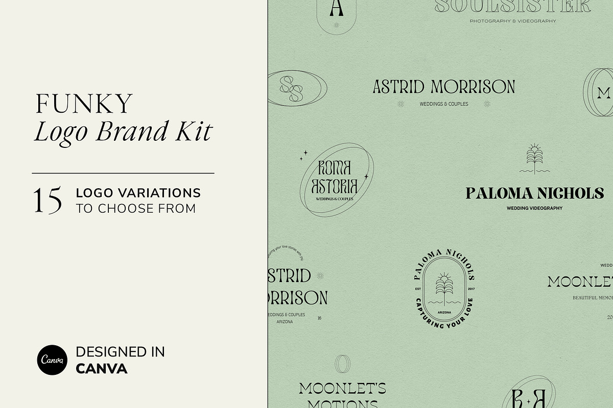 Funky | Logo Brand Pack, a Branding & Logo Template by Studio Leelou (Photo 1 of 10)