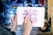 Picasso Line Art Procreate BUNDLE 4, a Brush Add-On by Manifesto Design Gallery (Thumbnail 5 of 28)