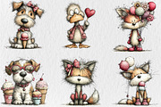 Summer Ice Cream Animals Clipart, a Seasonal Illustration by Rose Art (Thumbnail 4 of 6)