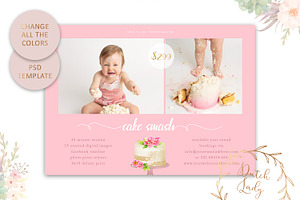 PSD Photo Session Card Template 64