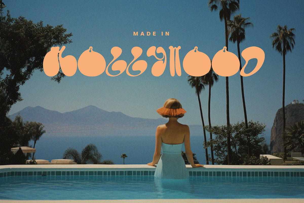 Sunset Icon Retro Bubble Font Duo, a Handwritten Font by Laras Wonderland (Photo 2 of 12)