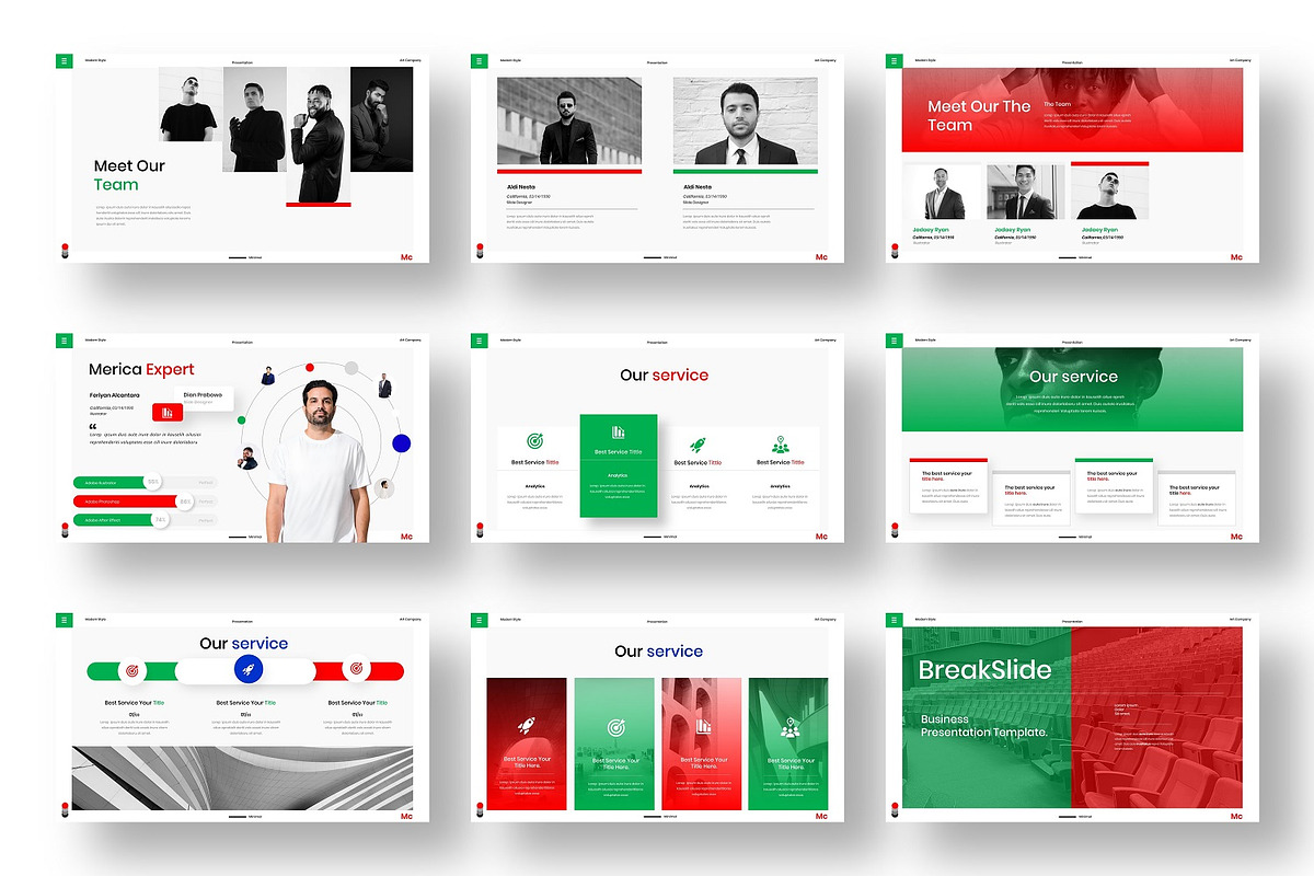 Merica - Business Google Slide, a Presentation Template by Dens Creative Studio (Photo 3 of 6)