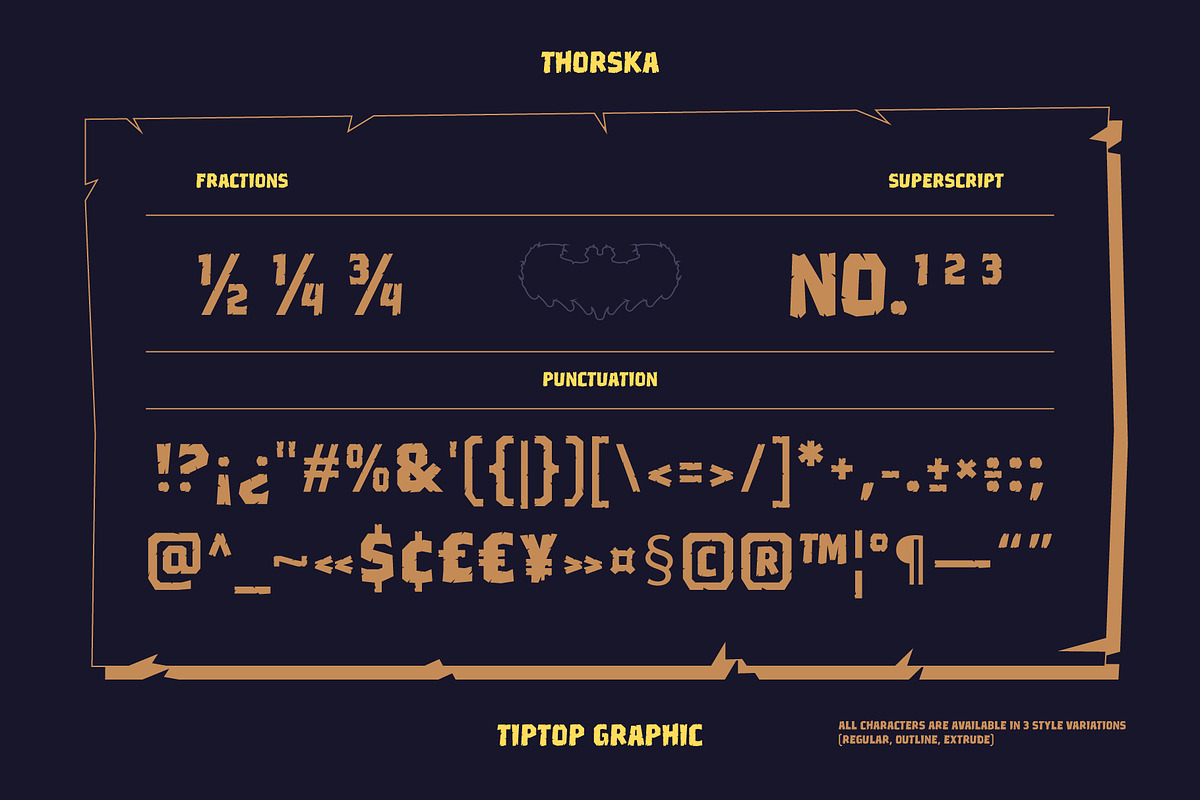 Thorska – Display Playful Horror, a Sans Serif Font by Tiptop Graphic (Photo 6 of 10)