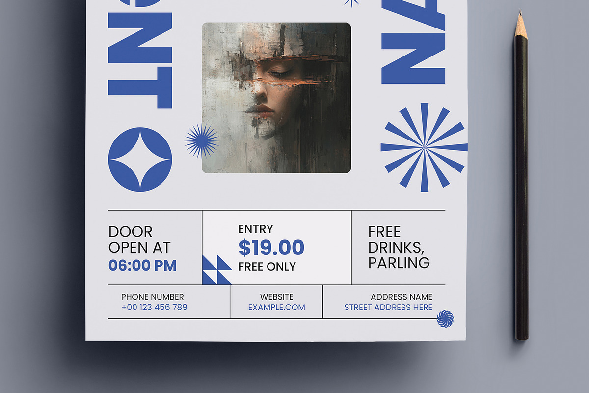 Bold Typography Event Poster preview 3