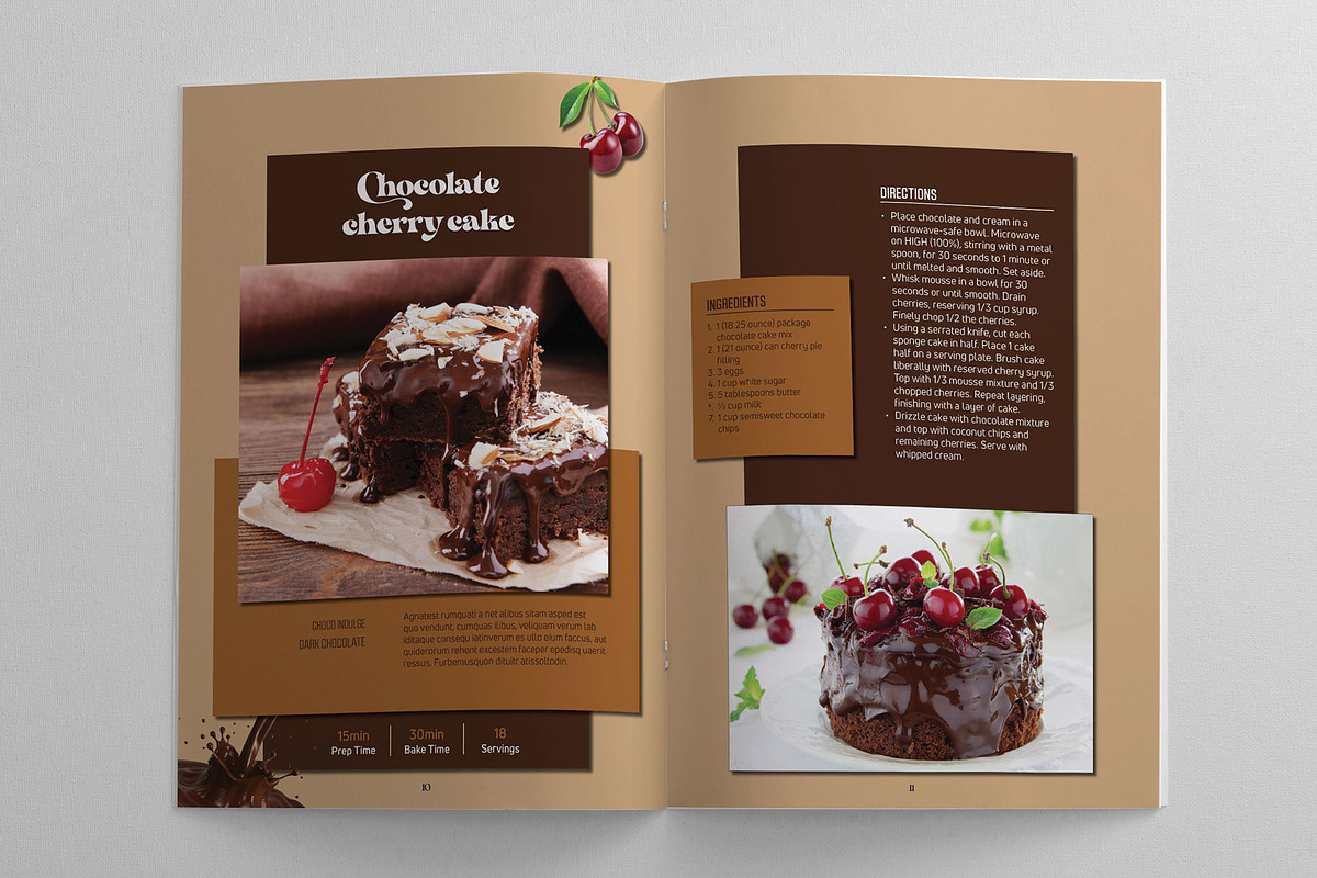 Recipe, Menu and Cookbook Template, a Magazine Template by Machel Design (Photo 7 of 12)