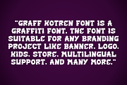 Graff Kotren - Paint & Graffiti Font, a Serif Font by QR Design Studio (Thumbnail 5 of 7)