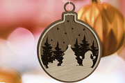 Christmas Ornaments Set, Decoration, a Templates & Theme by LaserCutano (Thumbnail 2 of 7)