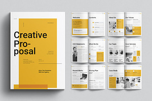 Creative Project Proposal Templates, a Brochure Template by E-Type