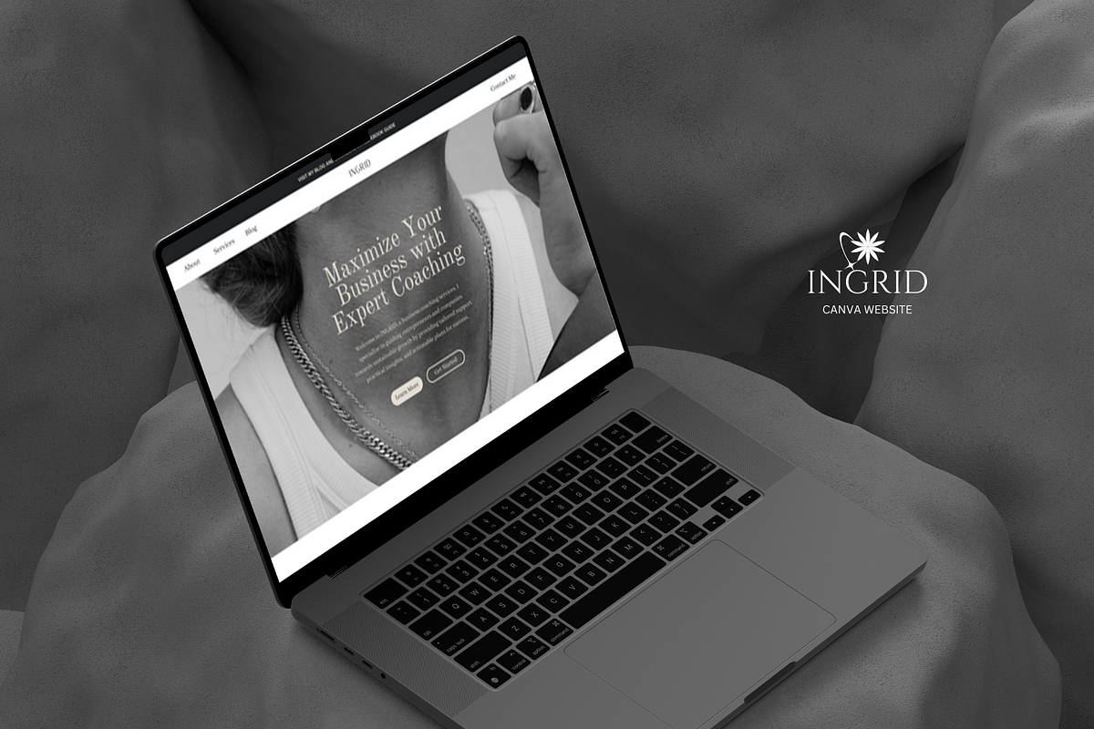 Canva Website Template for Coaches, a Landing Page Template by izeumi (Photo 3 of 3)