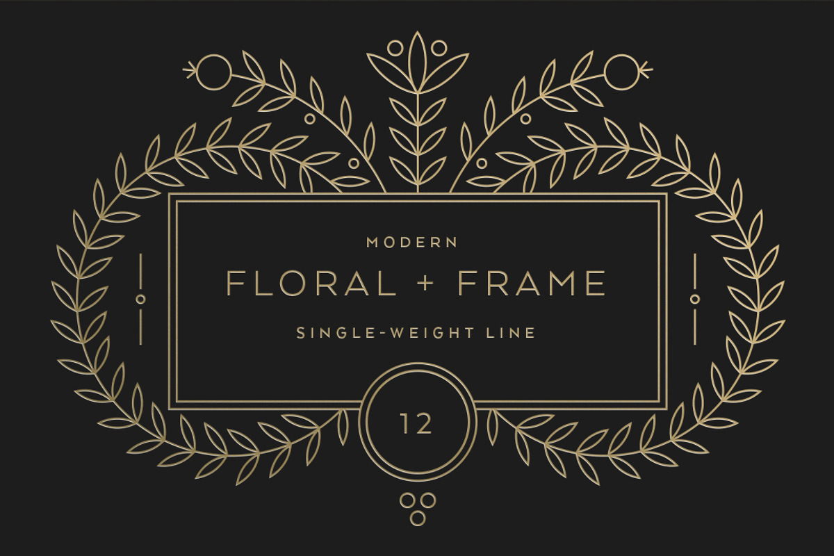 Floral + Frame, a Decorative Illustration by EightHourDay (Photo 1 of 4)