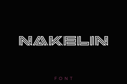 Nakelin Font, a Sans Serif Font by Sentavio