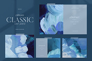 Blue Painted Abstract Backgrounds, a Texture Graphic by Basia Stryjecka (Thumbnail 8 of 18)