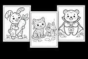 Cute Haunts & Halloween Coloring, a Seasonal Illustration by Design Station (Thumbnail 3 of 3)