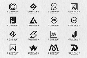 monogram logo design - SVG file