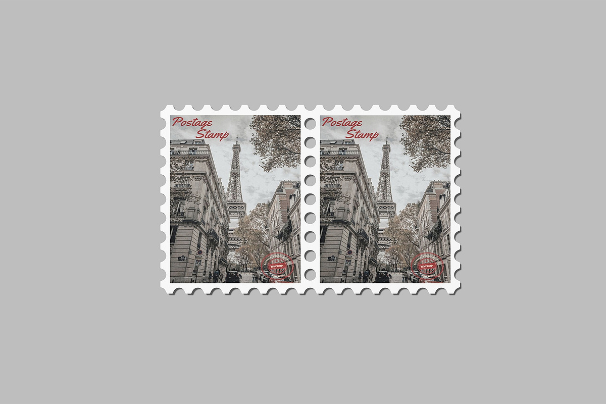 Postage Stamp Mockup, a Stationery Template by Amigos__46 (Photo 4 of 11)