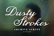 Dusty Strokes Archive Vintage Script, a Script Font by Struvictory.art (Thumbnail 1 of 9)