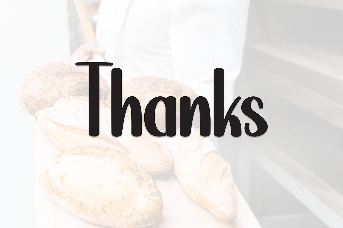 Chubby Bakery | Script Font, a Script Font by Scratchones (Photo 9 of 9)