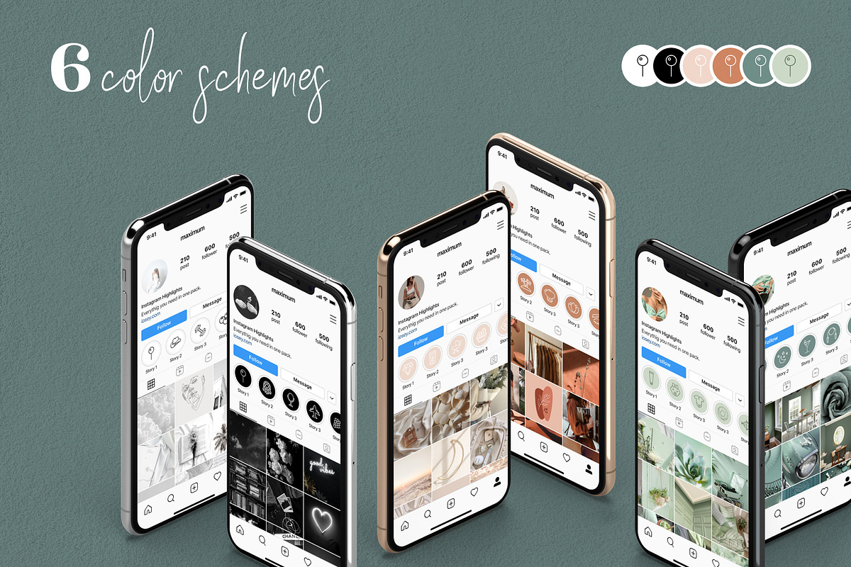 1000 Instagram Story Highlight Icons, a Social Media Template by iosey (Photo 3 of 3)