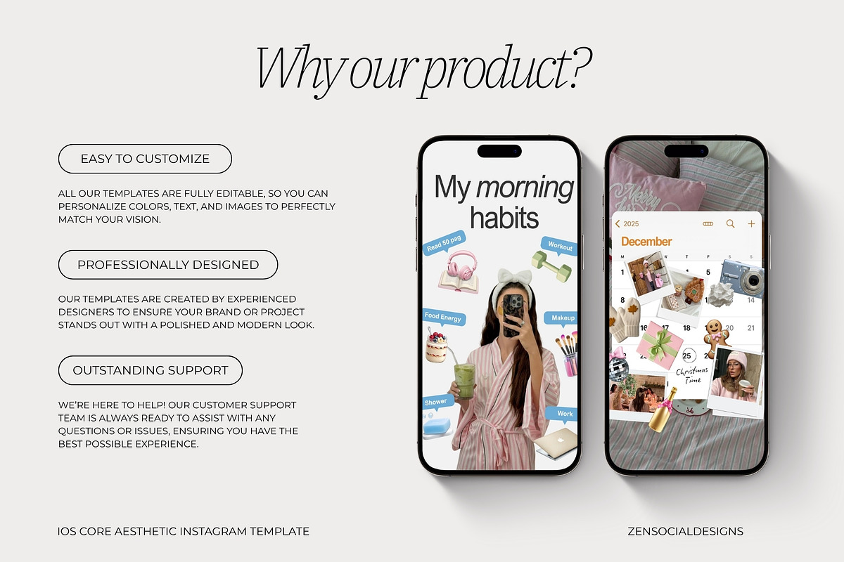 IOS Core Instagram Template, a Social Media Template by ZenSocialDesigns (Photo 5 of 9)