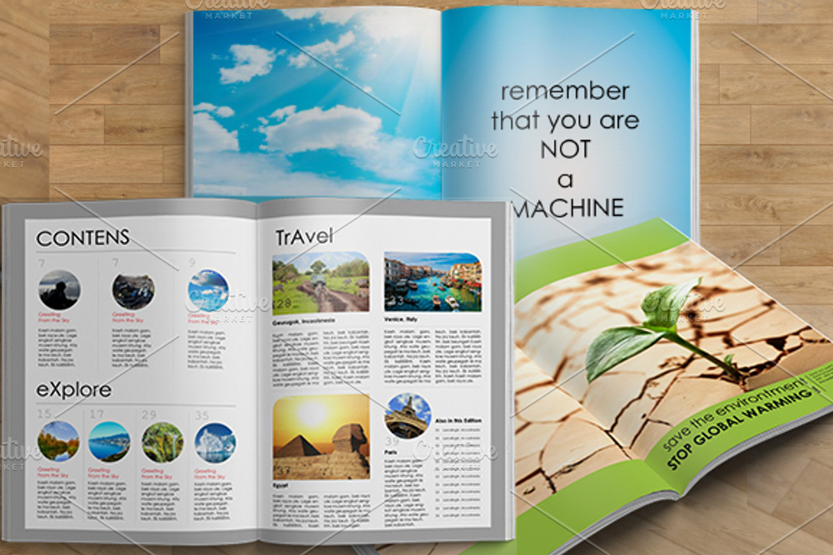 Travel Adventure Magazine, a Magazine Template by Incools (Photo 2 of 5)