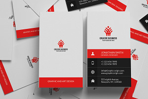 Vertical Business card, a Business Card Template by Graphic Origin