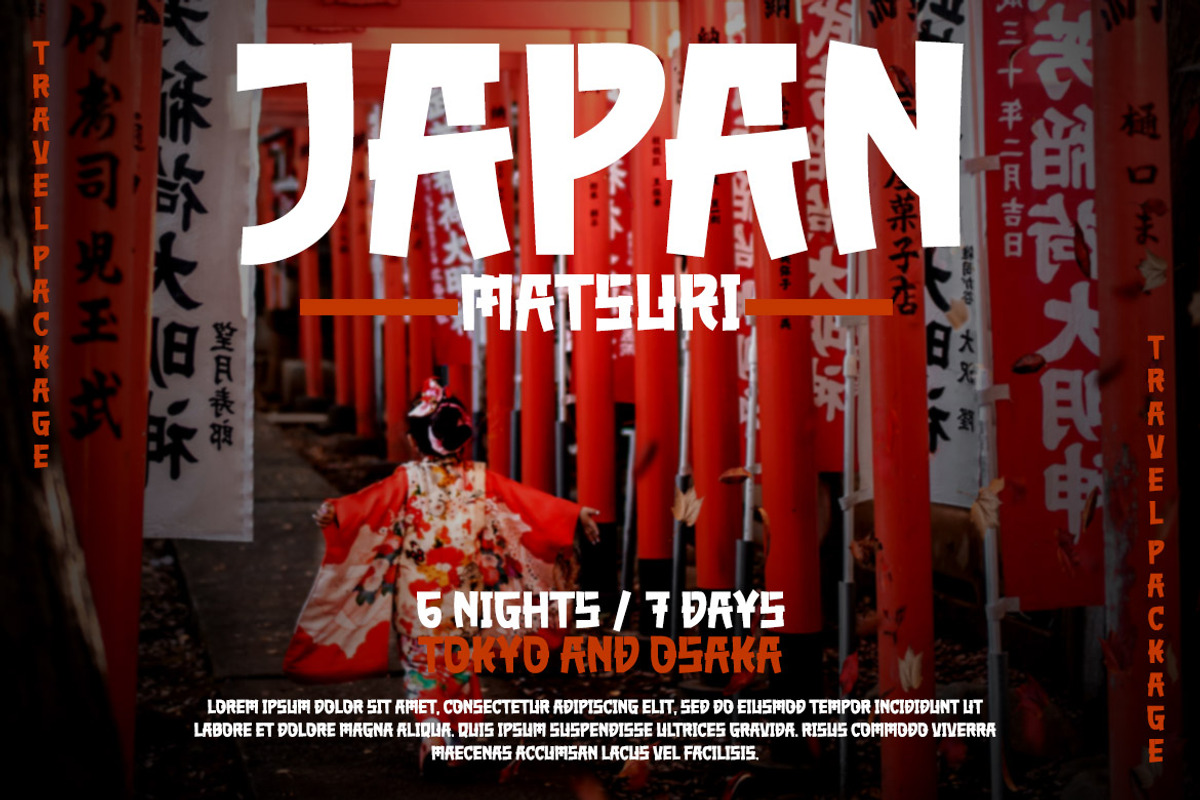 AKUMARU - Japanese style font, a Font by twinstd (Photo 7 of 10)