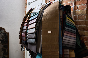 Colorful fabric swatches displayed, a Beauty & Fashion Photo by wip3out