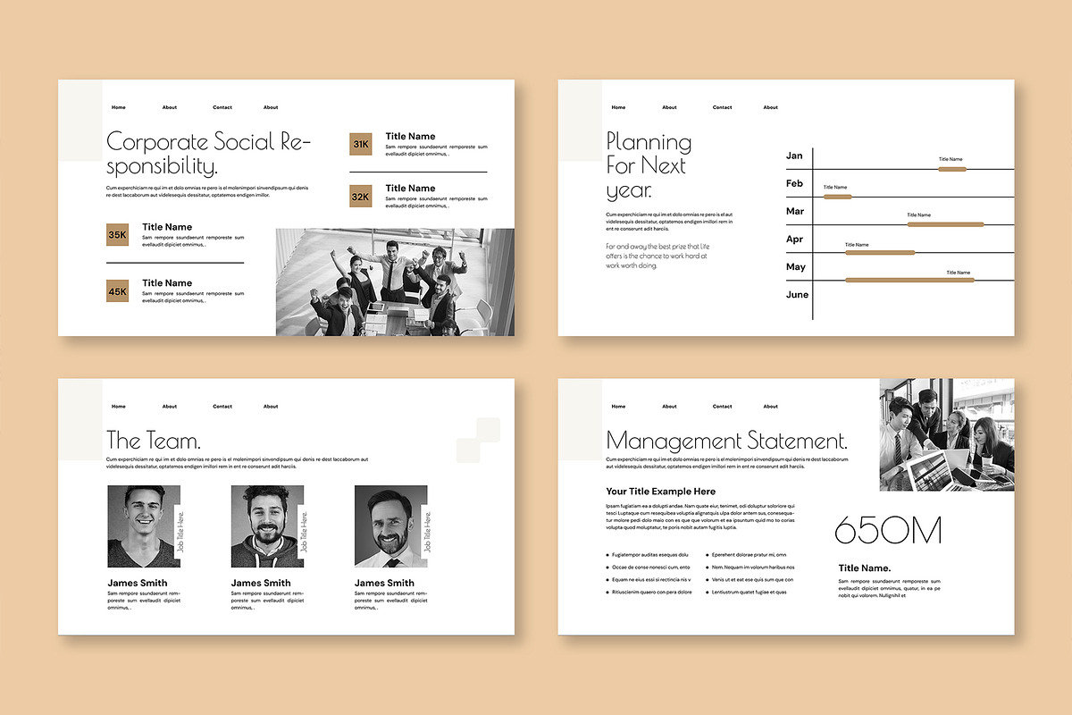 Minimal Annual Report Presentation, a Presentation Template by Mighty-Slide (Photo 4 of 6)