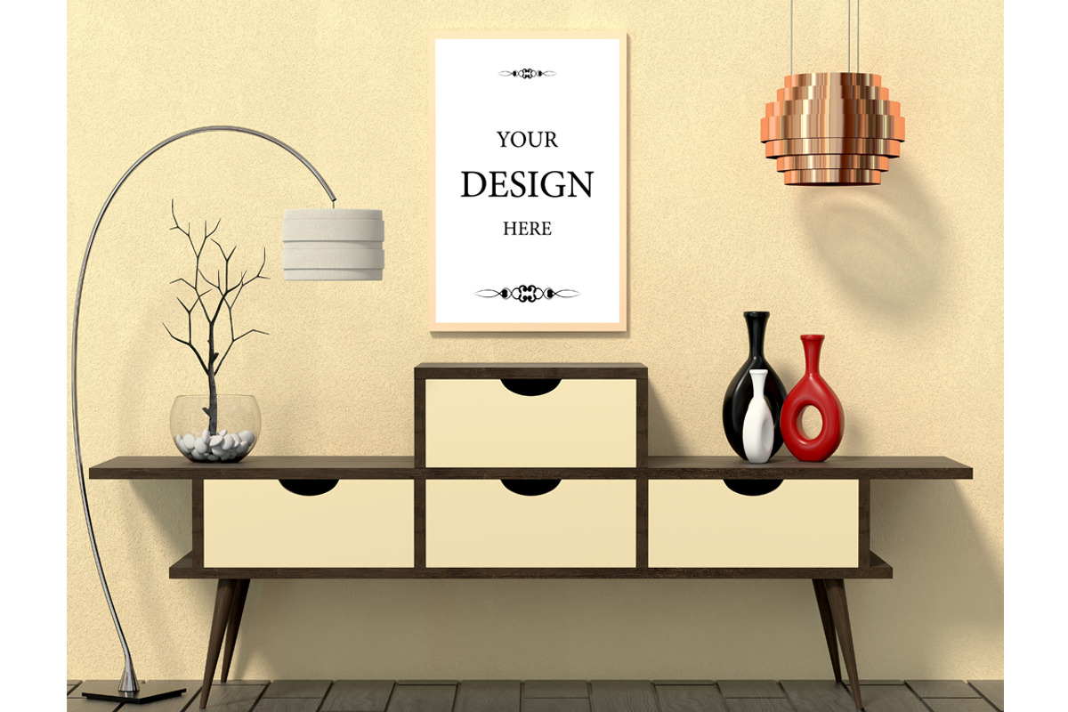 3d illustration of interior, a Print Template by Larser