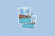 Postage Stamp Mockups Collection, a Flyer Template by Compositing Studio (Thumbnail 10 of 22)